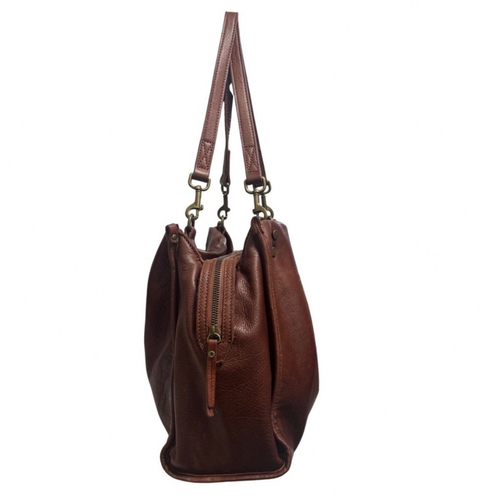 American Leather Co Lenox Satchel Women OS Cordovan Excellent Triple Entry Bag - Picture 5 of 16